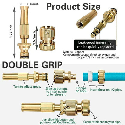 Brass Water Spray Nozzle - Heavy Duty Pressure Washer