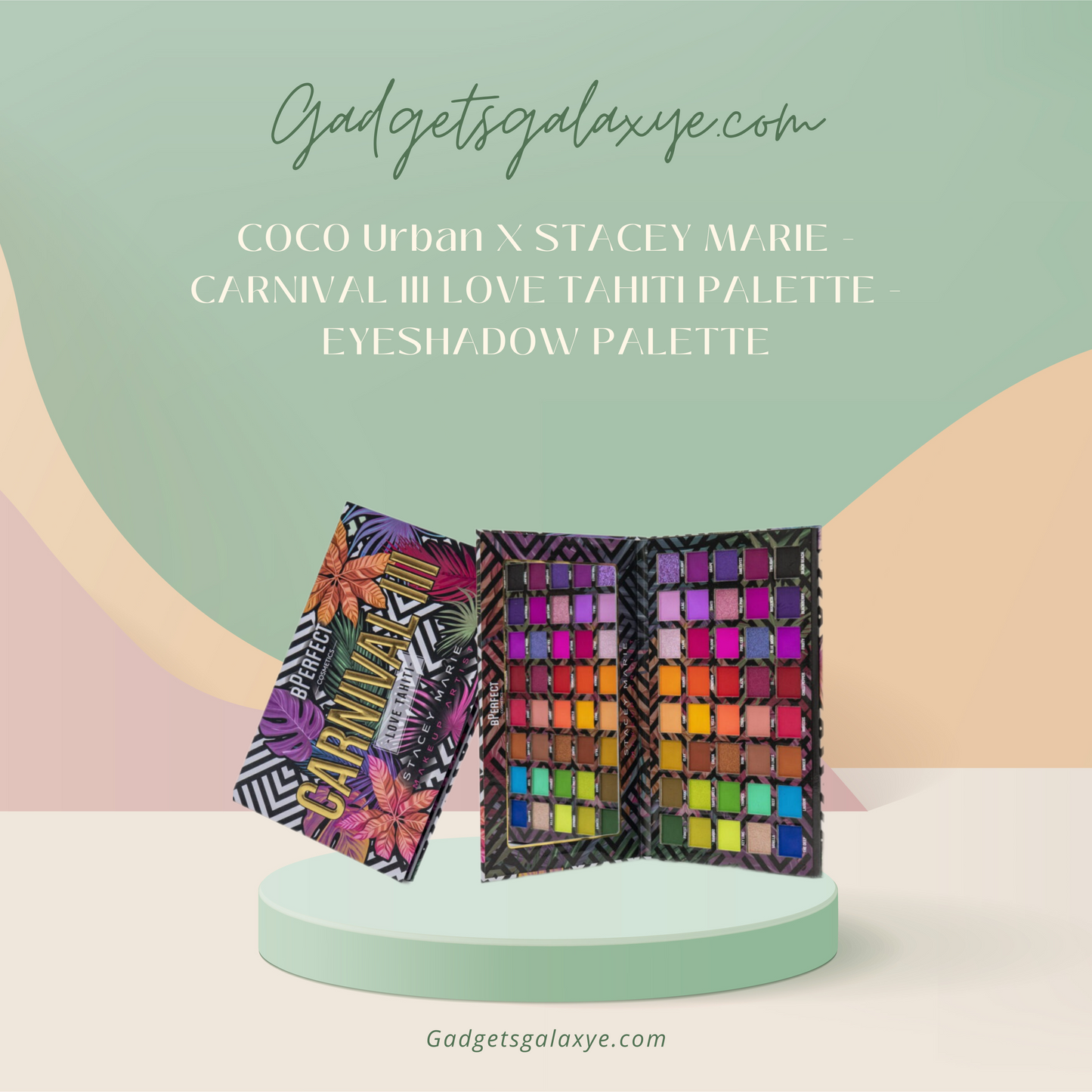 COCO Urban X STACEY MARIE - CARNIVAL III LOVE TAHITI PALETTE - EYESHADOW PALETTE