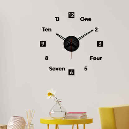 3d wall clock