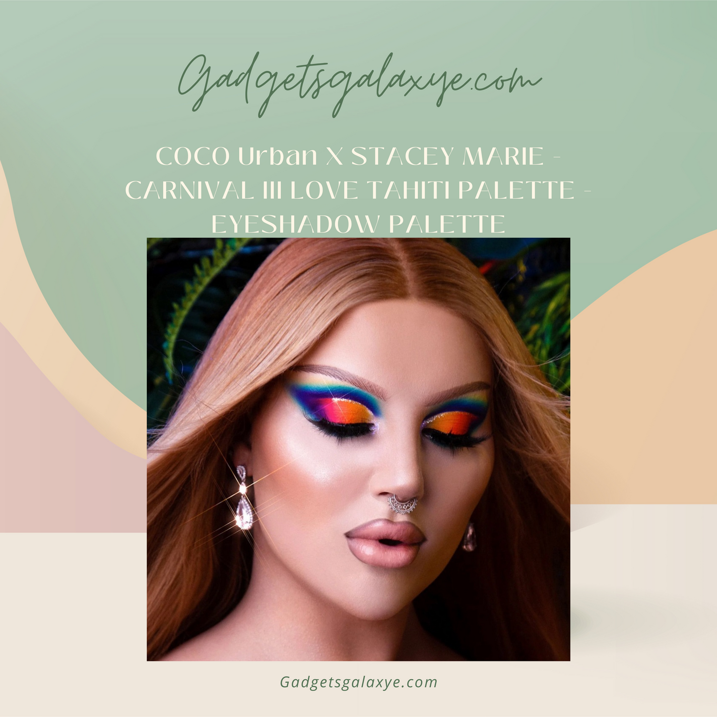 COCO Urban X STACEY MARIE - CARNIVAL III LOVE TAHITI PALETTE - EYESHADOW PALETTE