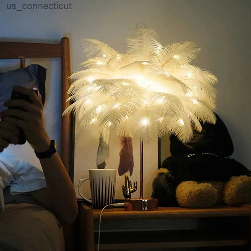 Feather Lamp