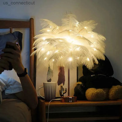 Feather Lamp