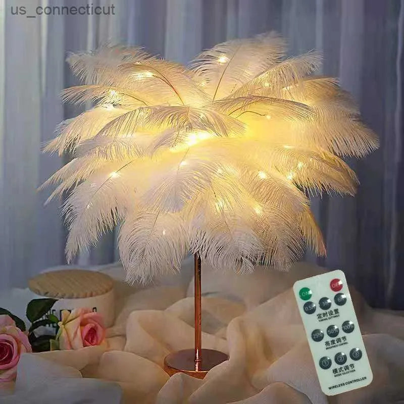 Feather Lamp